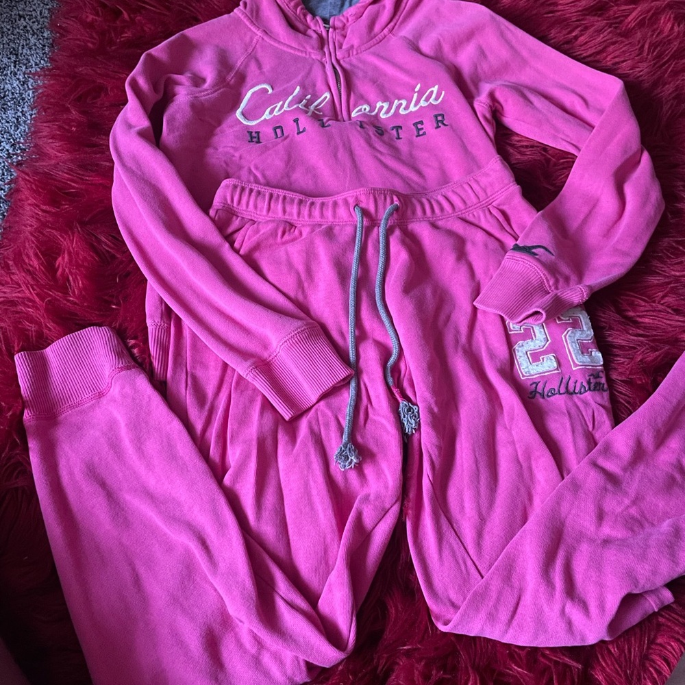 Hollister Kids Bright Pink Pajama Set